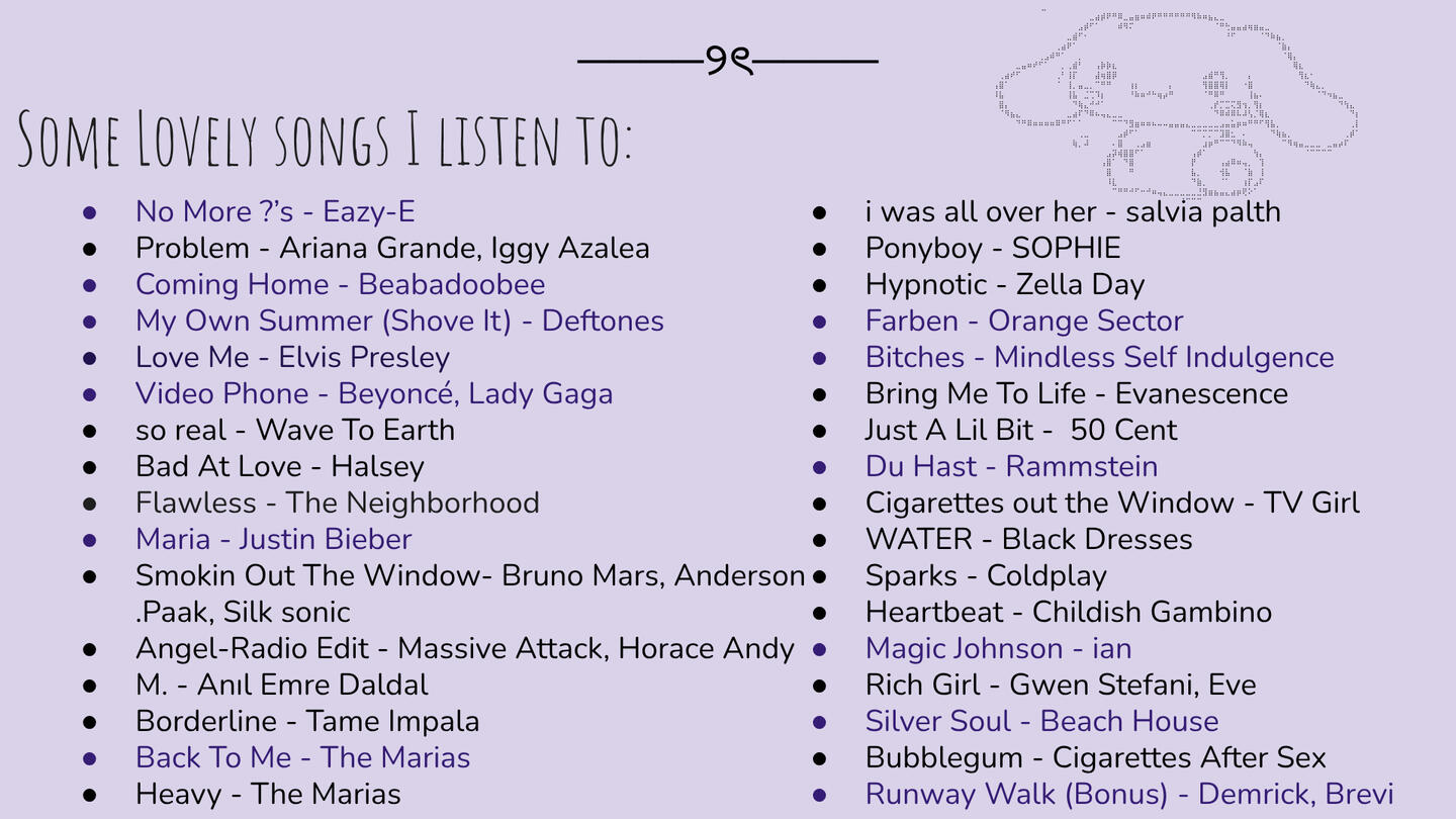 lovely songs